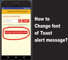 Custom Toast Font